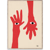 Paper Collective Hamsa Hands Plakat, 30X40 Cm