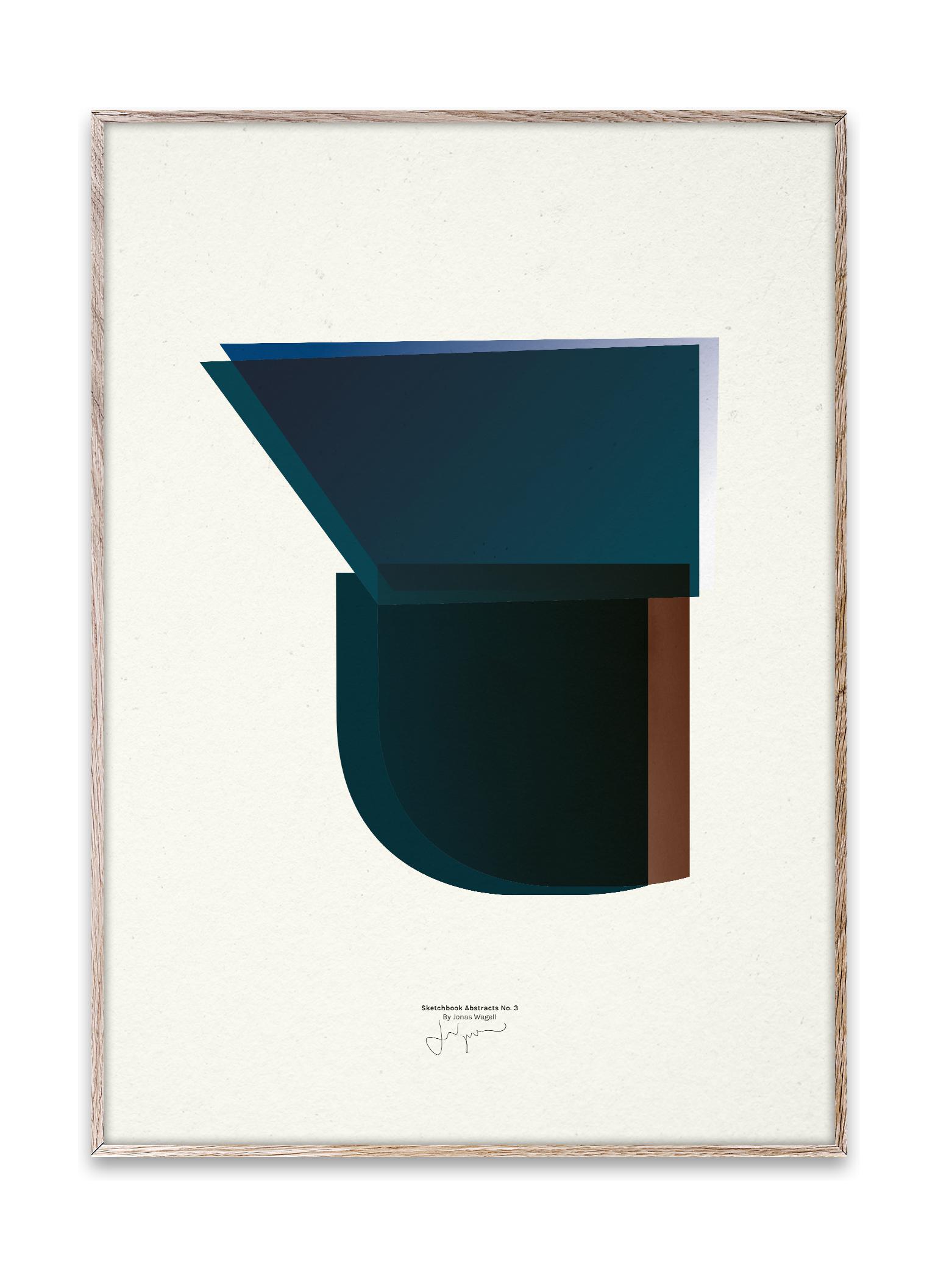 Paper Collective Sketchbook Abstract 03 Plakat, 30X40 Cm