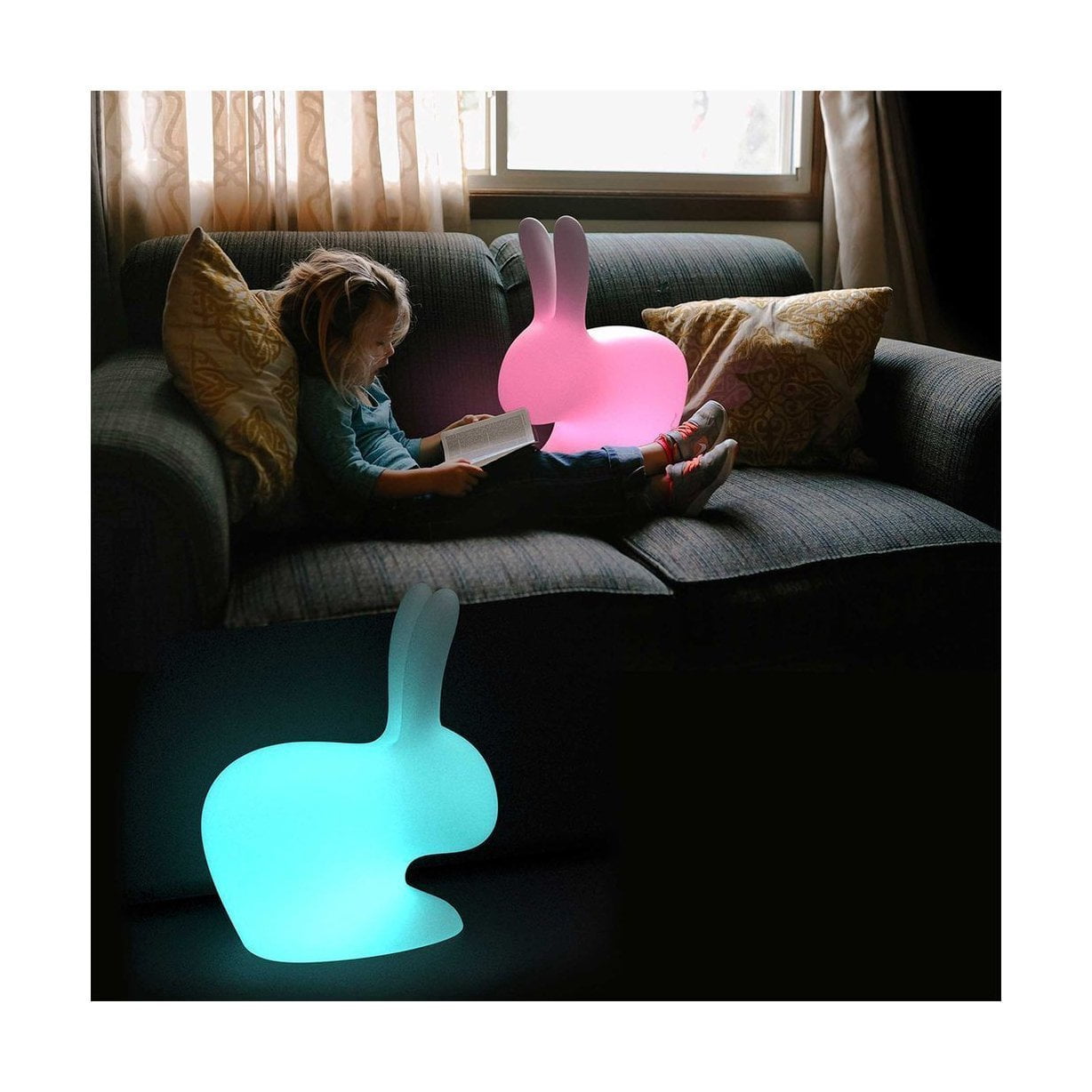 Qeeboo Rabbit Genopladelig LED Lampe, S