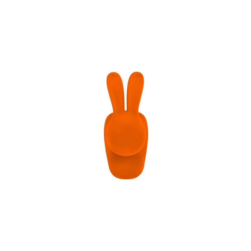 Qeeboo Rabbit Bogstøtte med Fløjl XS, Orange