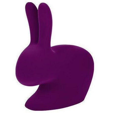 Qeeboo Rabbit Bogstøtte med Fløjl XS, Violet