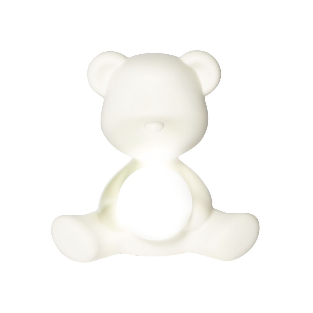 Qeeboo Teddy Girl Genopladelig LED Bordlampe, Hvid