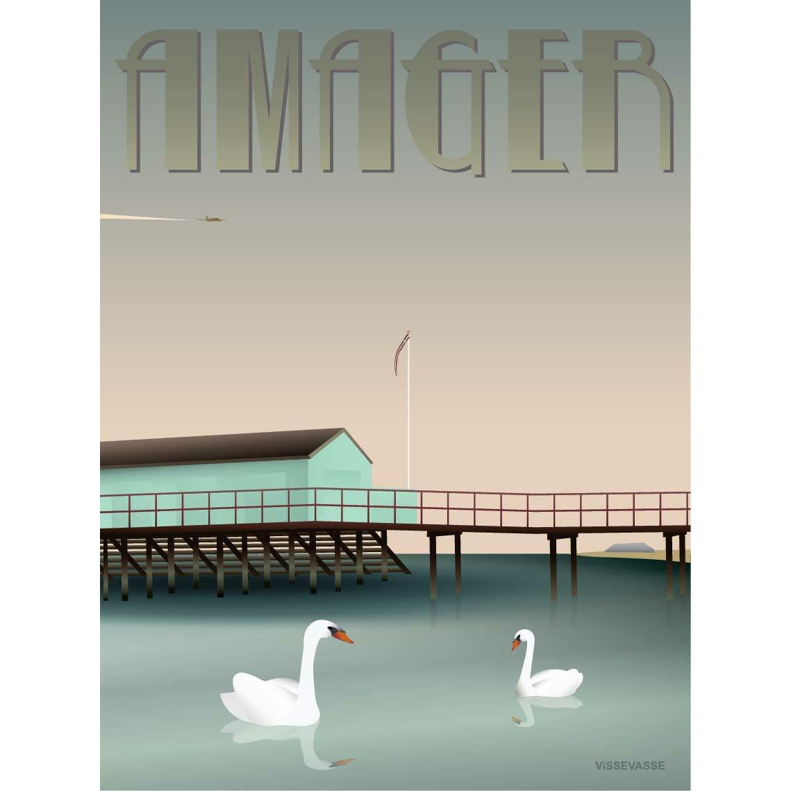 Vissevasse Amager Helgoland Plakat, 50X70 Cm