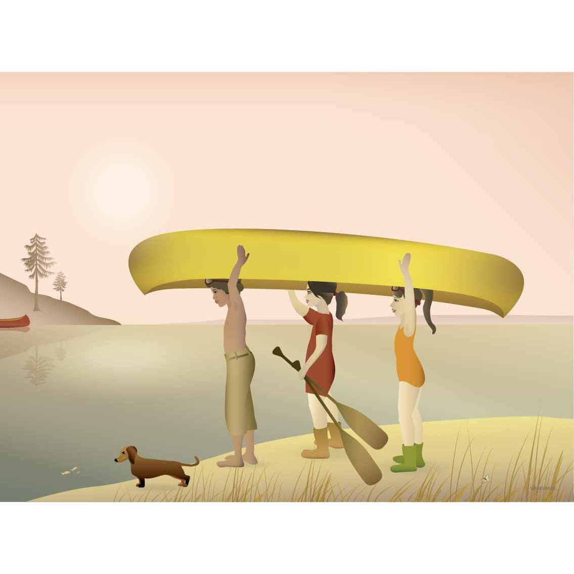 Vissevasse Canoe Plakat, 30X40 Cm
