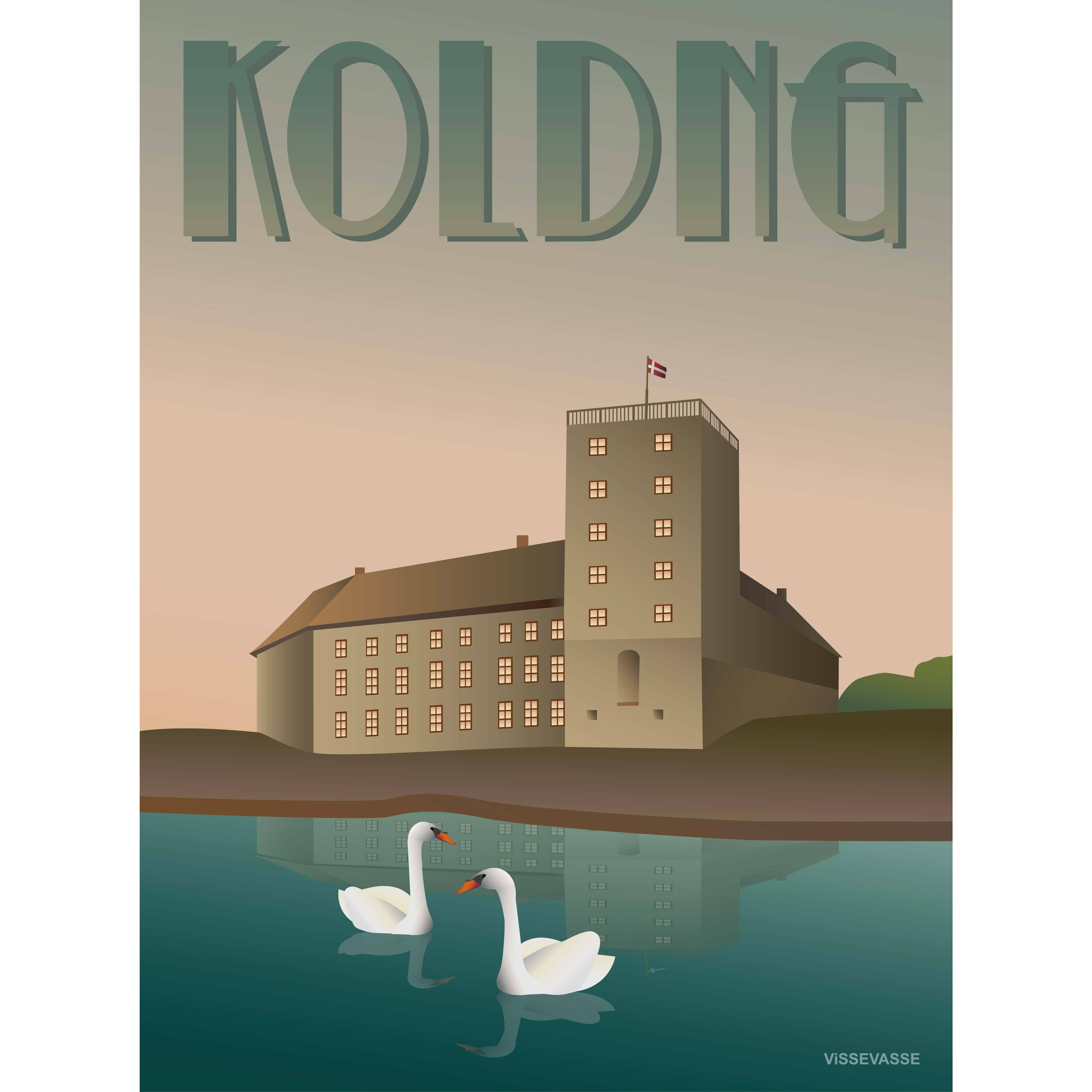 Vissevasse Kolding Koldinghus Plakat, 50X70 Cm