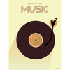 Vissevasse Listen To The Music Plakat, 30X40 Cm