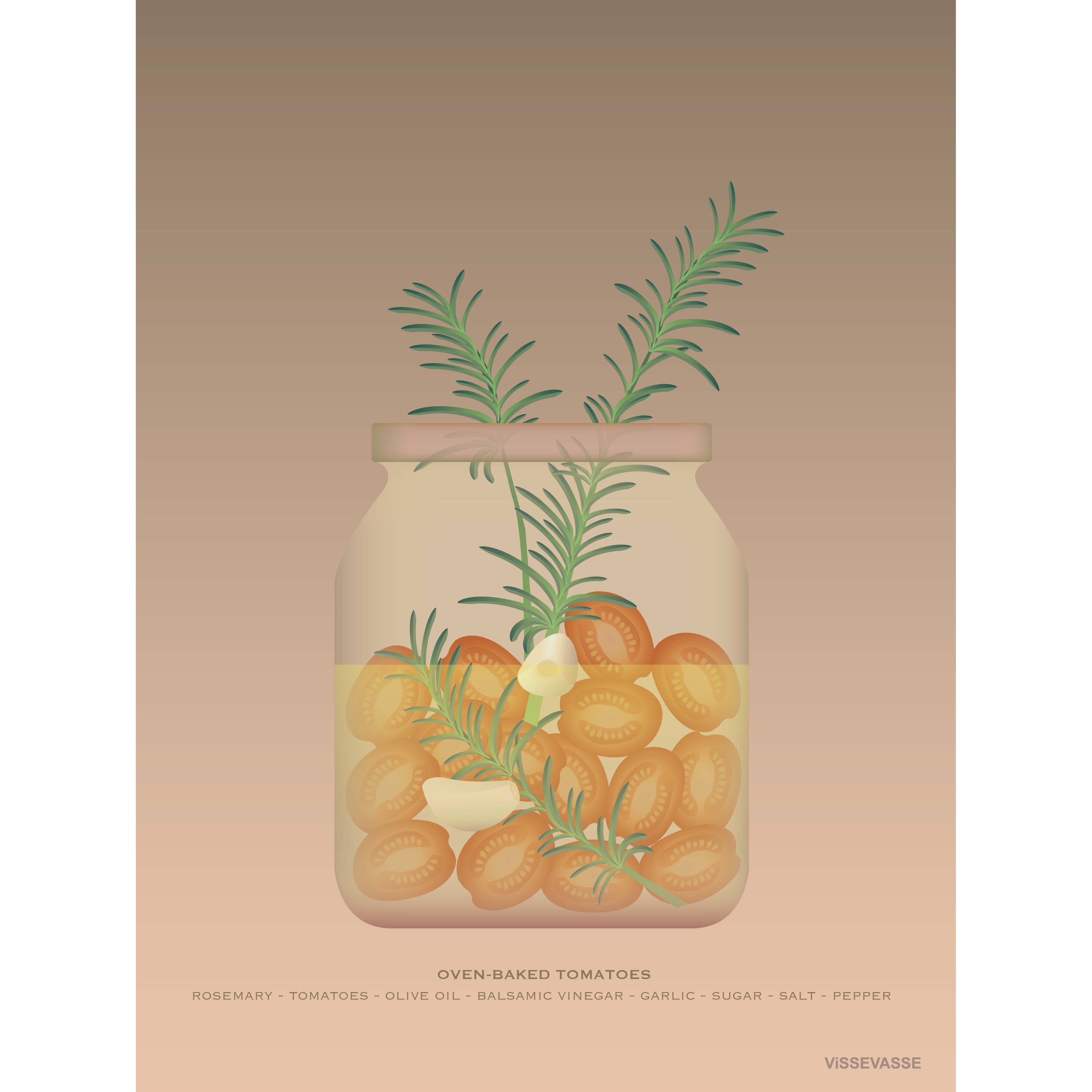 Vissevasse Oven-Baked Tomatoes Plakat, 15X21 Cm