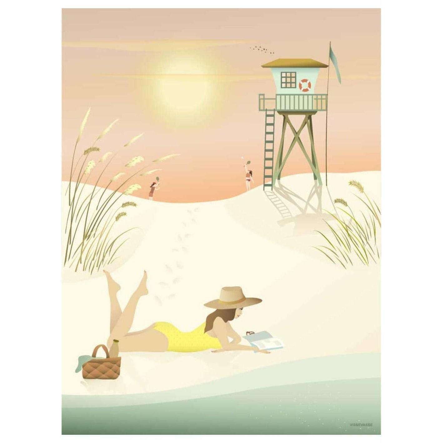 Vissevasse Sunny Days Plakat, 50 x 70 cm