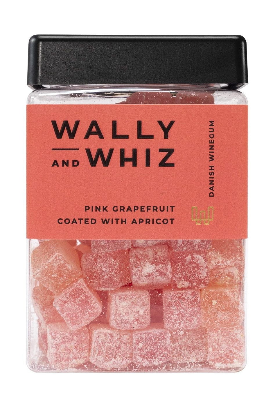 Wally and Whiz Vingummi Cube Pink Grapefrugt Med Abrikos, 240g
