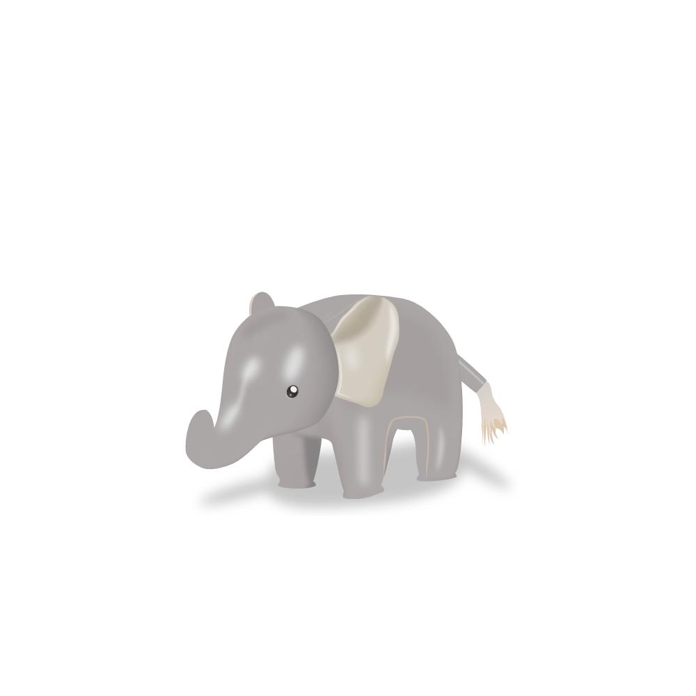 Züny Baby Elephant Abby - grey