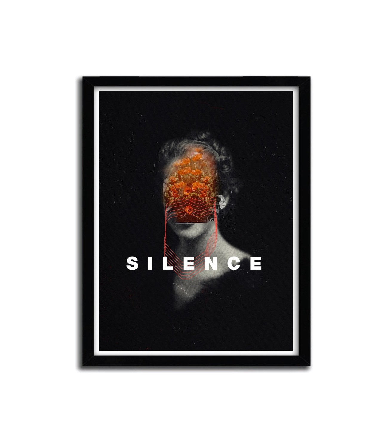 Affiche Silence by FRANK MOTH
