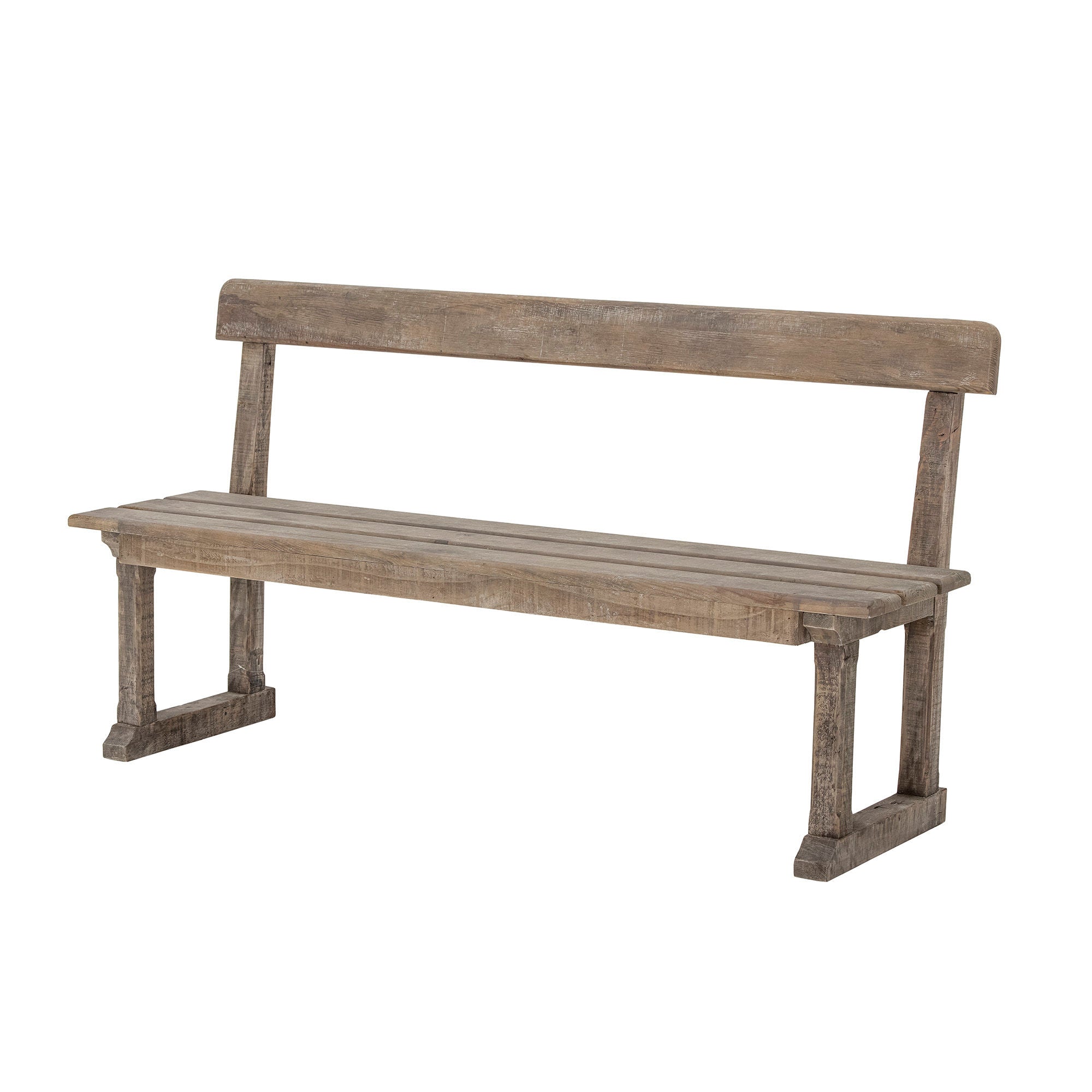 Creative Collection Portland Bench, Nature, Reclaimed Pine Wood
