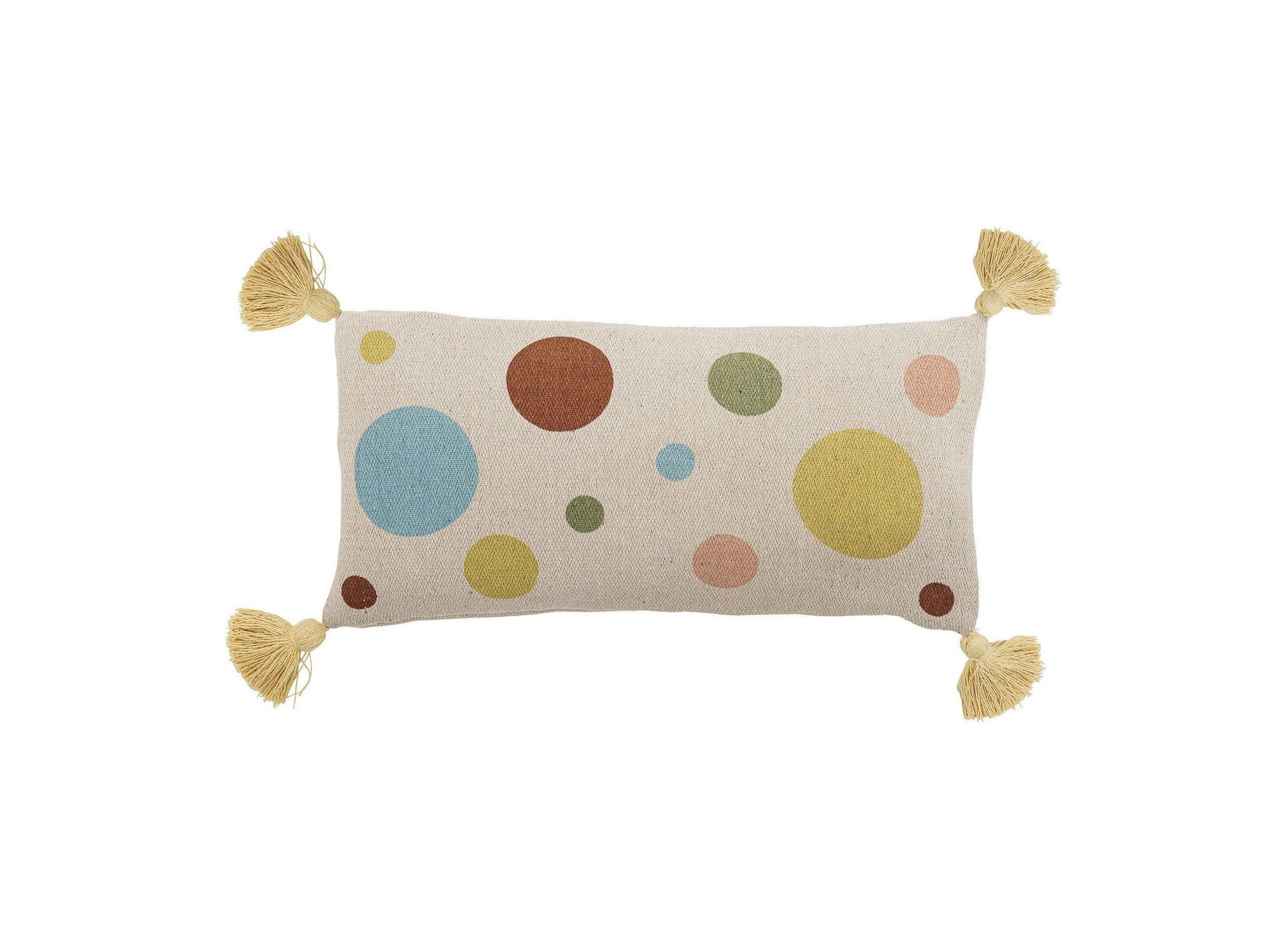 Bloomingville MINI Clennie Cushion, Nature, Recycled Cotton