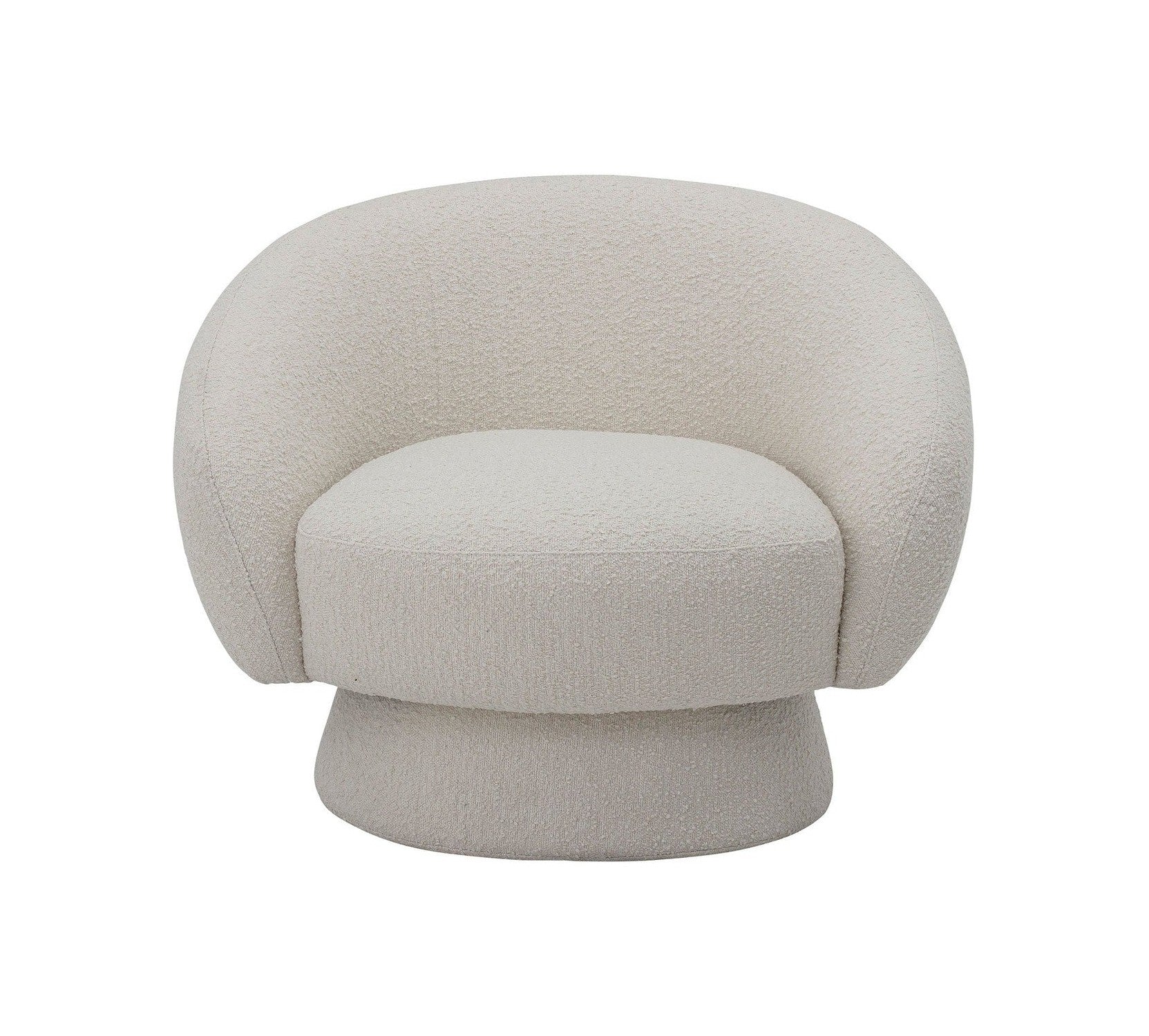 Bloomingville Ted Lounge Chair, White, Polyester