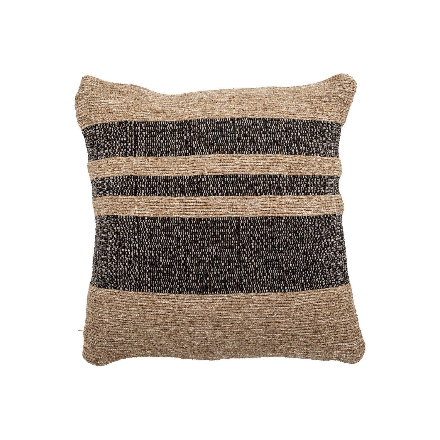Bloomingville Temi Cushion, Black, Recycled Cotton