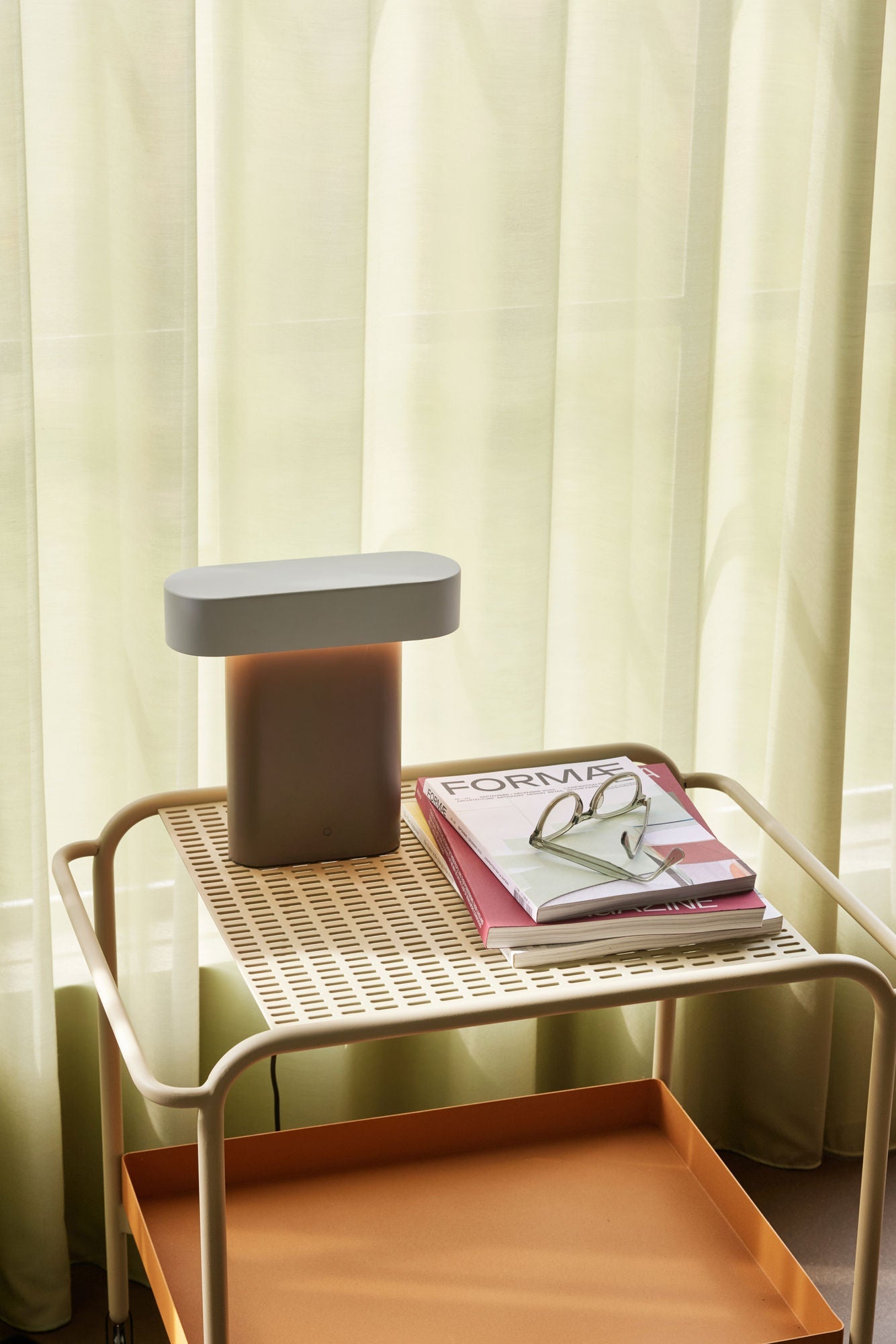 Hübsch Sleek Table Lamp Brown/Light grey
