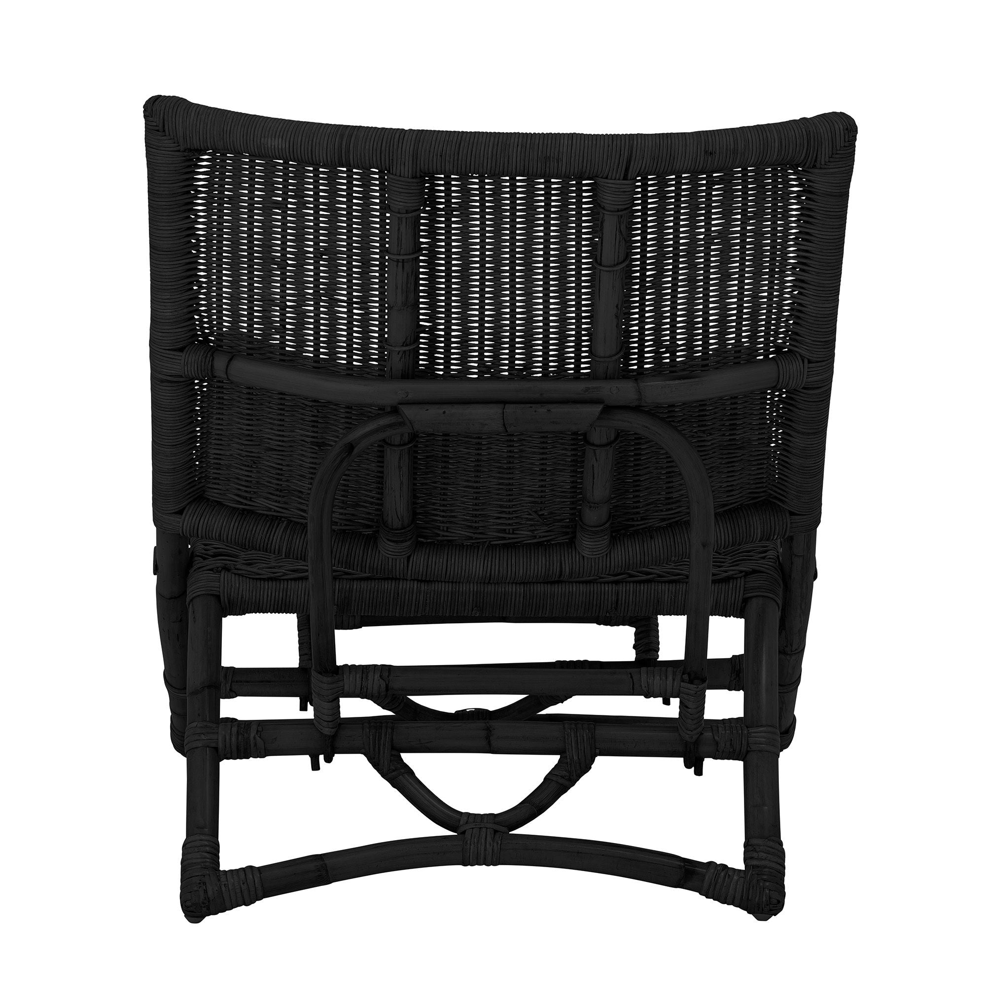 Bloomingville Baz Lounge Chair, Black, Rattan