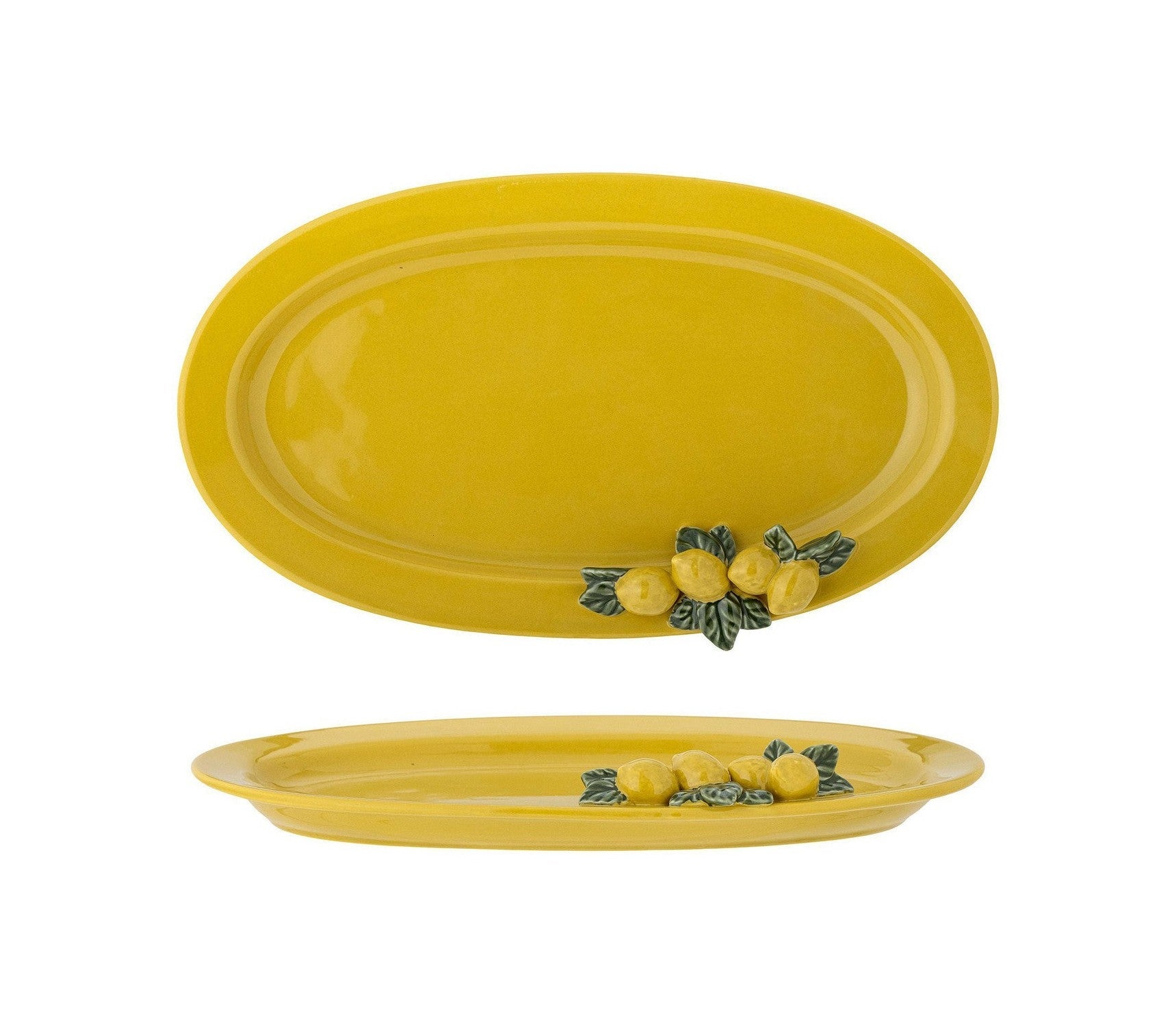 Creative Collection Limone Serving Plate, Yellow, Stoneware