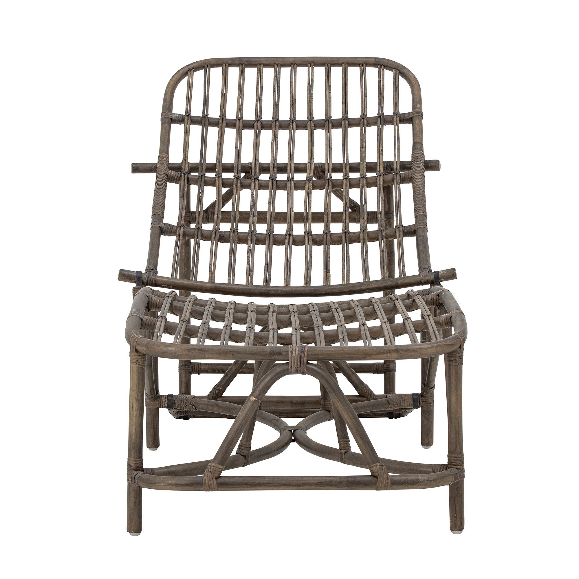 Bloomingville Dione Deck Chair, Brown, Rattan