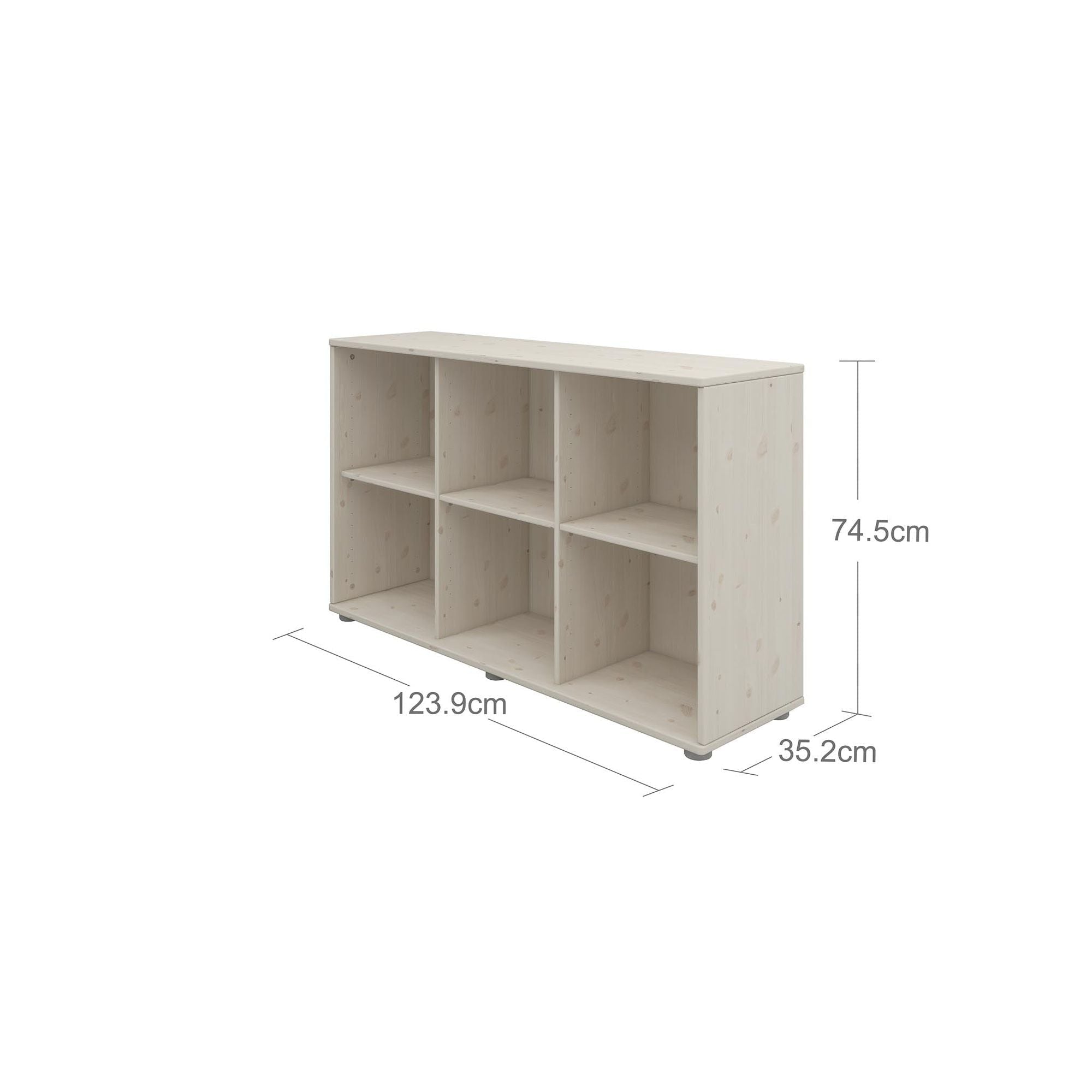 FLEXA Bookcase, 6 compartments