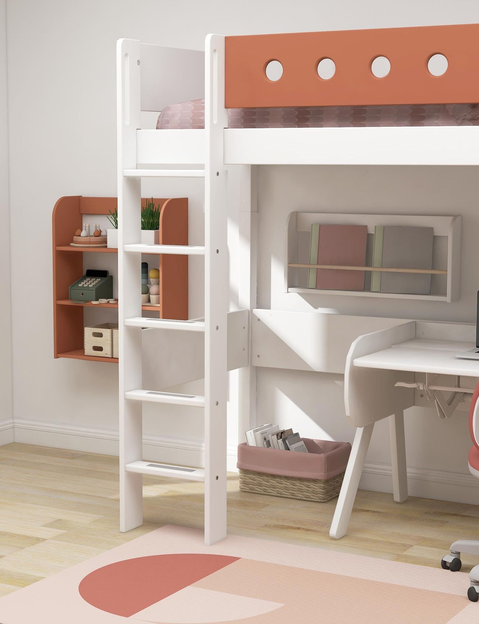 FLEXA High bed w. straight ladder