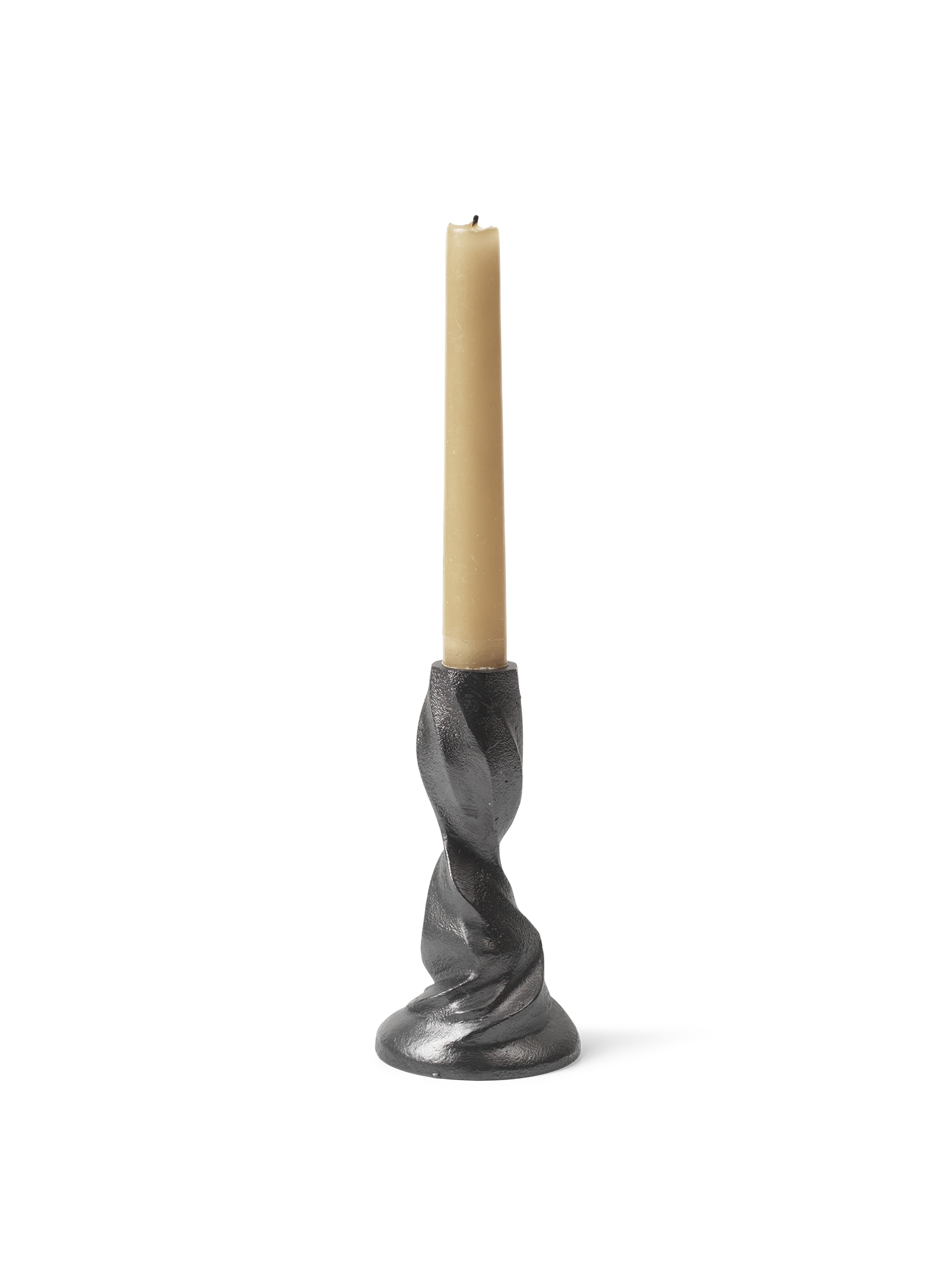 Ferm Living Gale Candle Holder H13 Blackened Aluminium