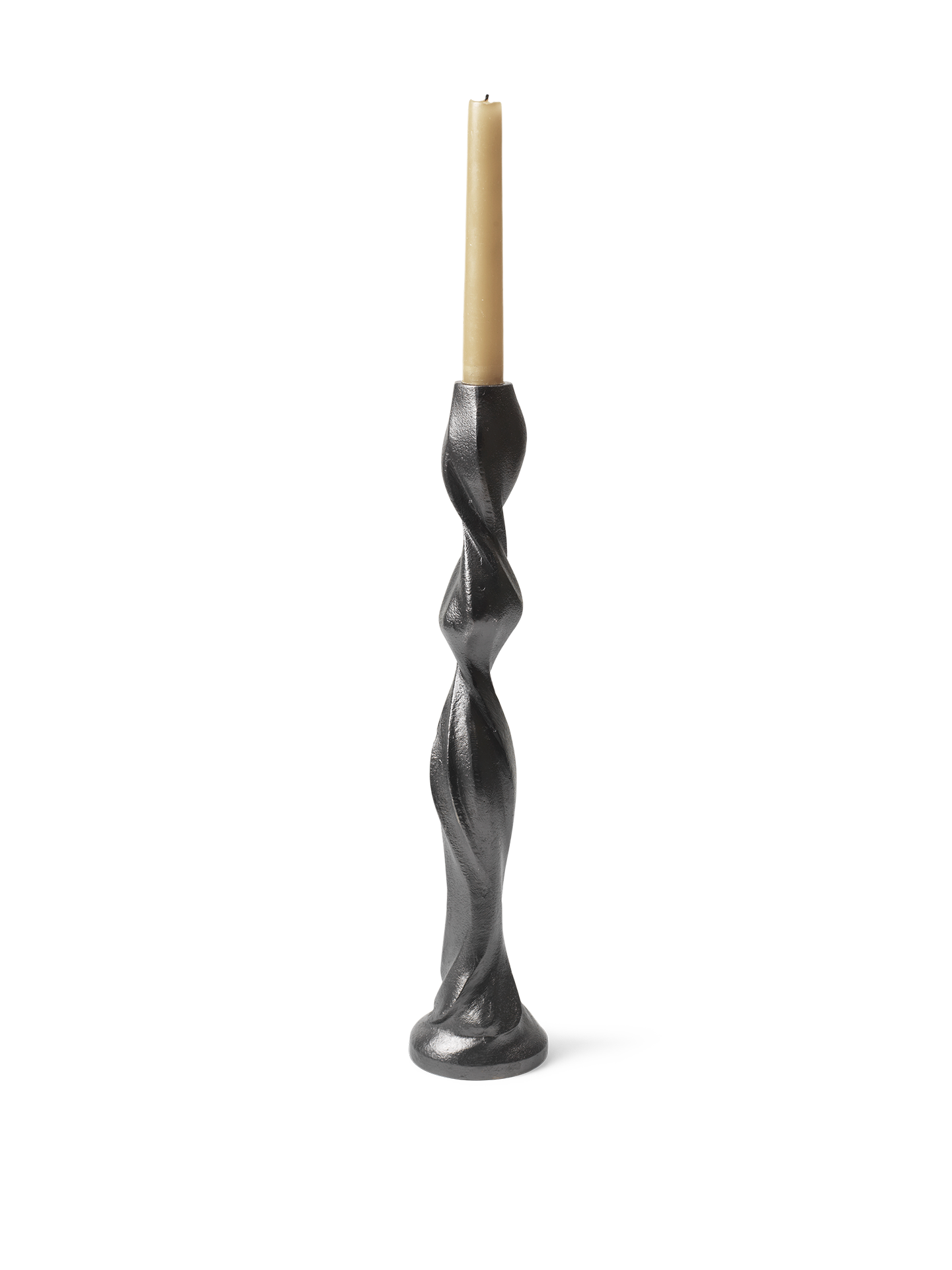Ferm Living Gale Candle Holder H38 Blackened Aluminium