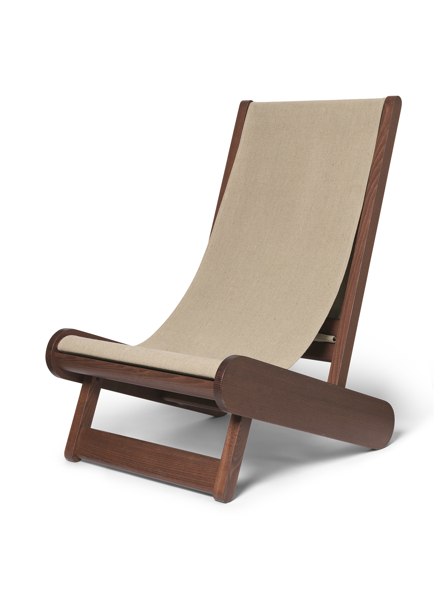 Ferm Living Hemi Lounge Chair Dark Stained/Natural