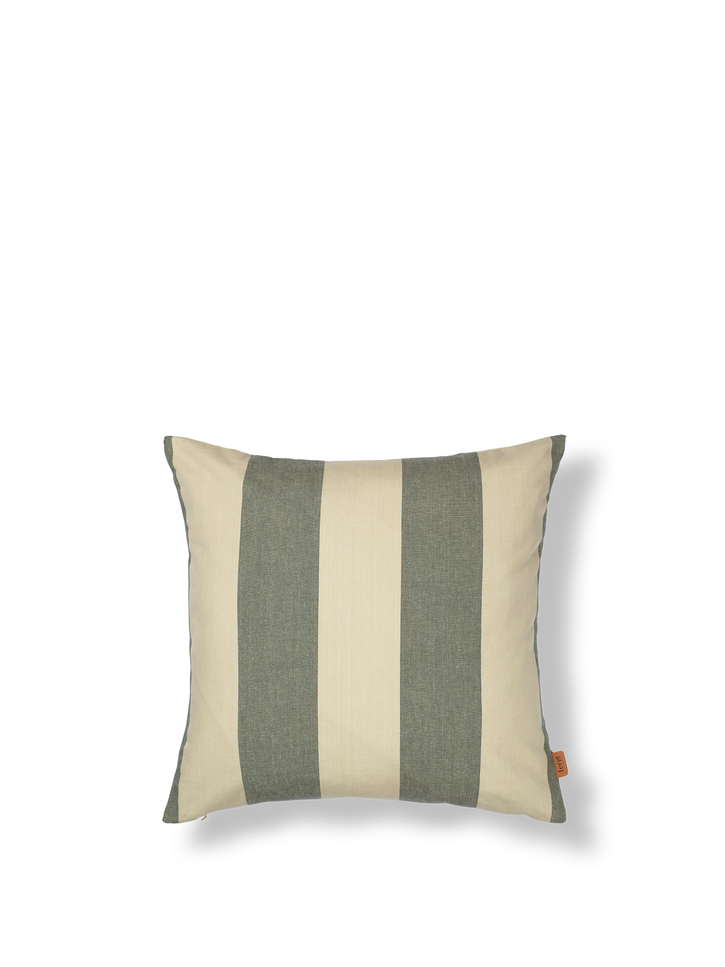 Ferm Living Strand Outdoor Cushion Dark Lichen/Parchment