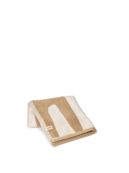 Ferm Living Ebb Hand Towel Sand/Off White