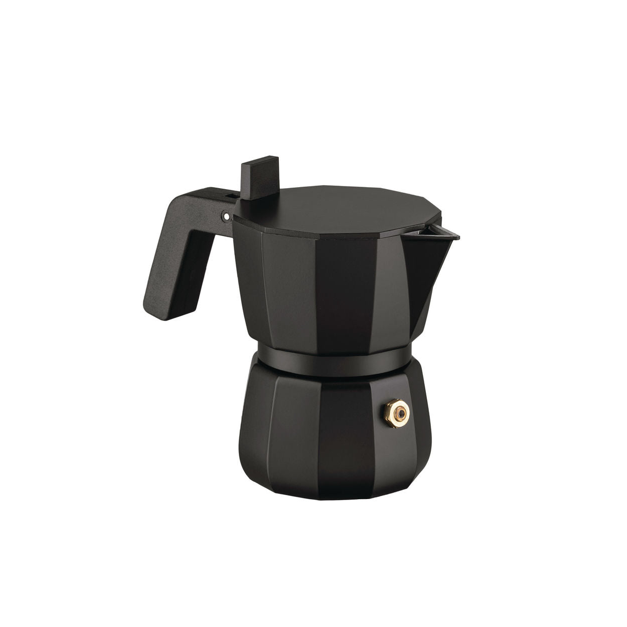 Alessi Moka espresso kaffemaskine sort, 1 kop