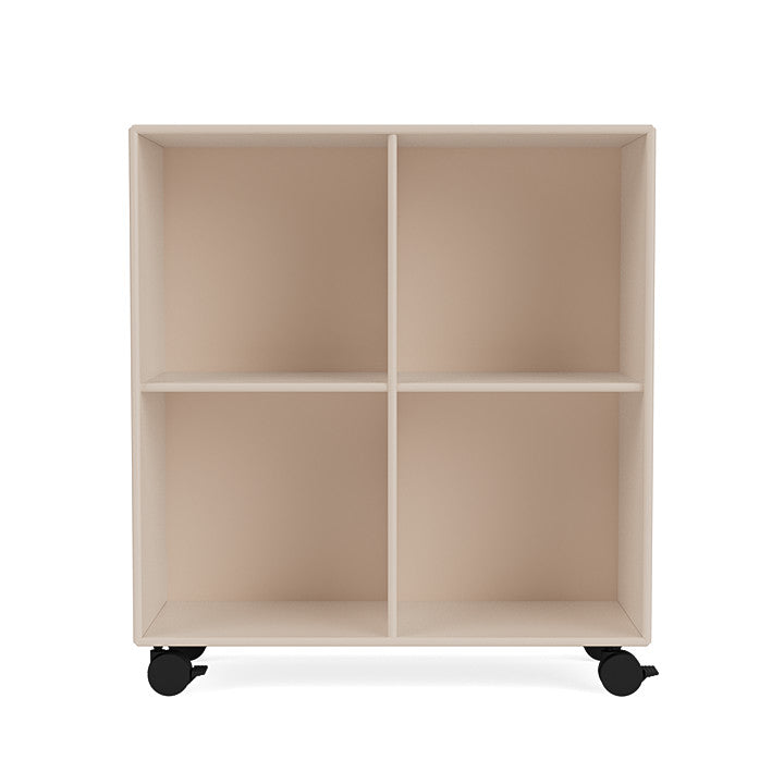 Montana Show Bookcase With Castors, Clay