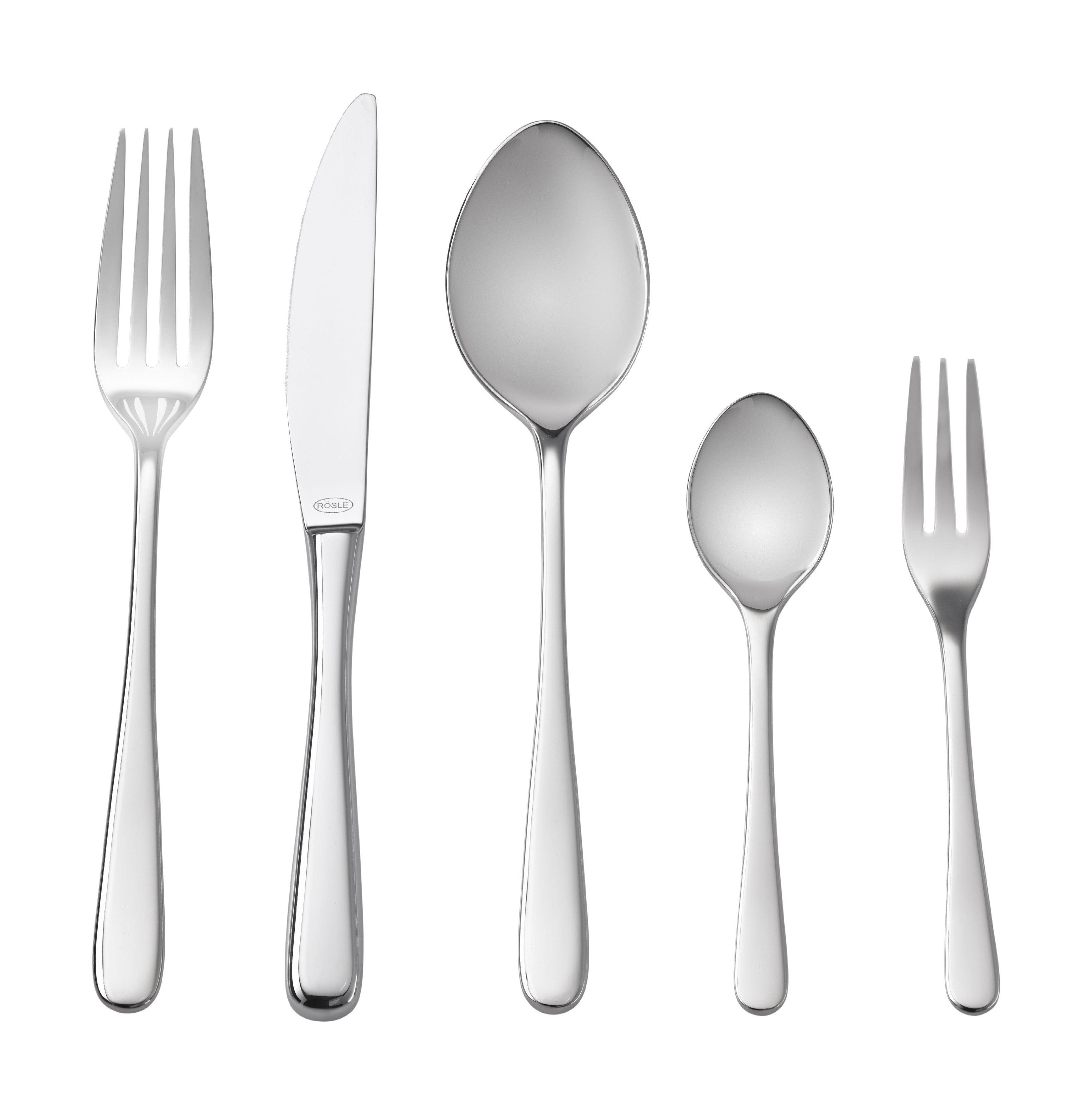 Rösle Passion Cutlery Set With 30 Pieces, Polished