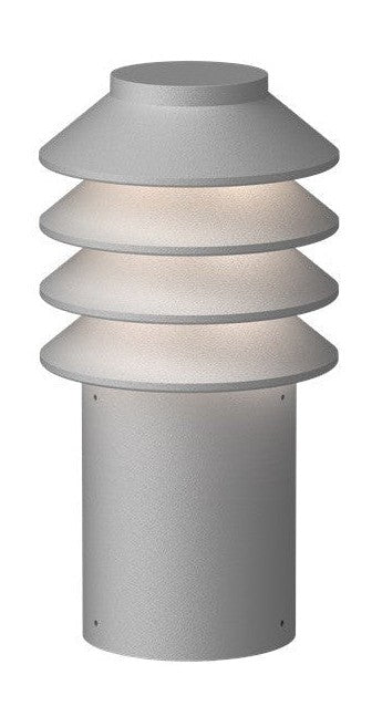 Louis Poulsen Bysted Garden Bollard LED 2700K 14W Spike without Adaptor with Connector Short, Aluminium