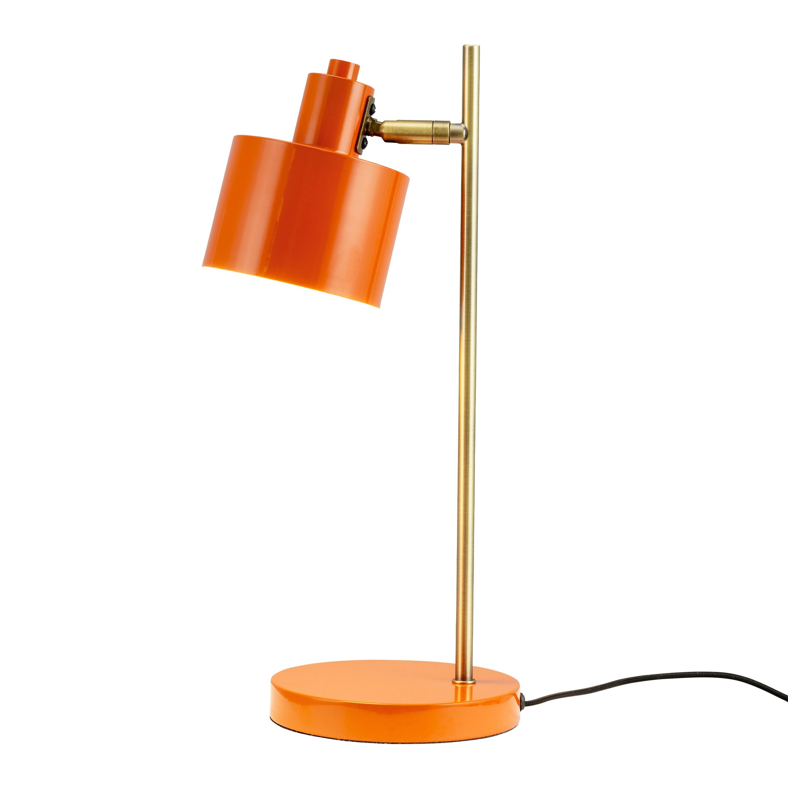 Dyberg Larsen Ocean Table Lamp, orange/messing