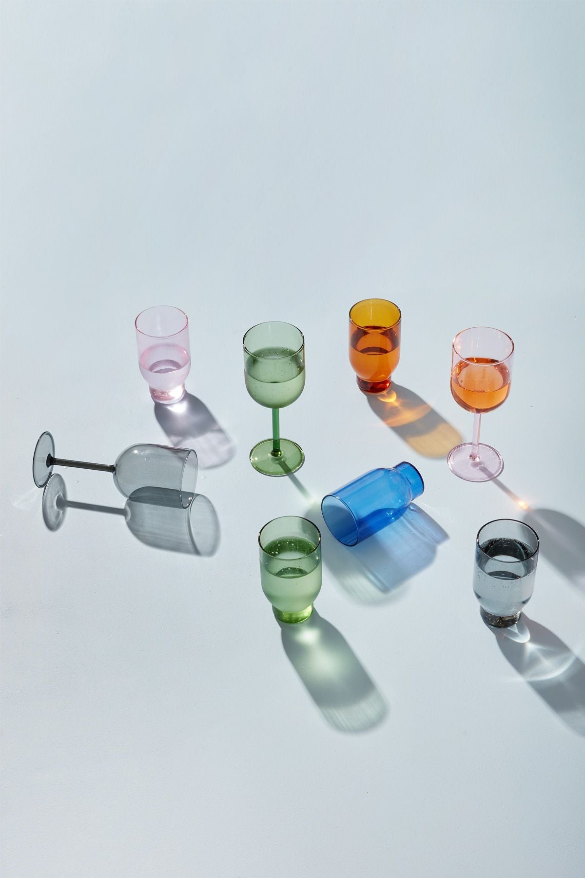 Studio About glasvareresæt med 2 vandbriller, blå