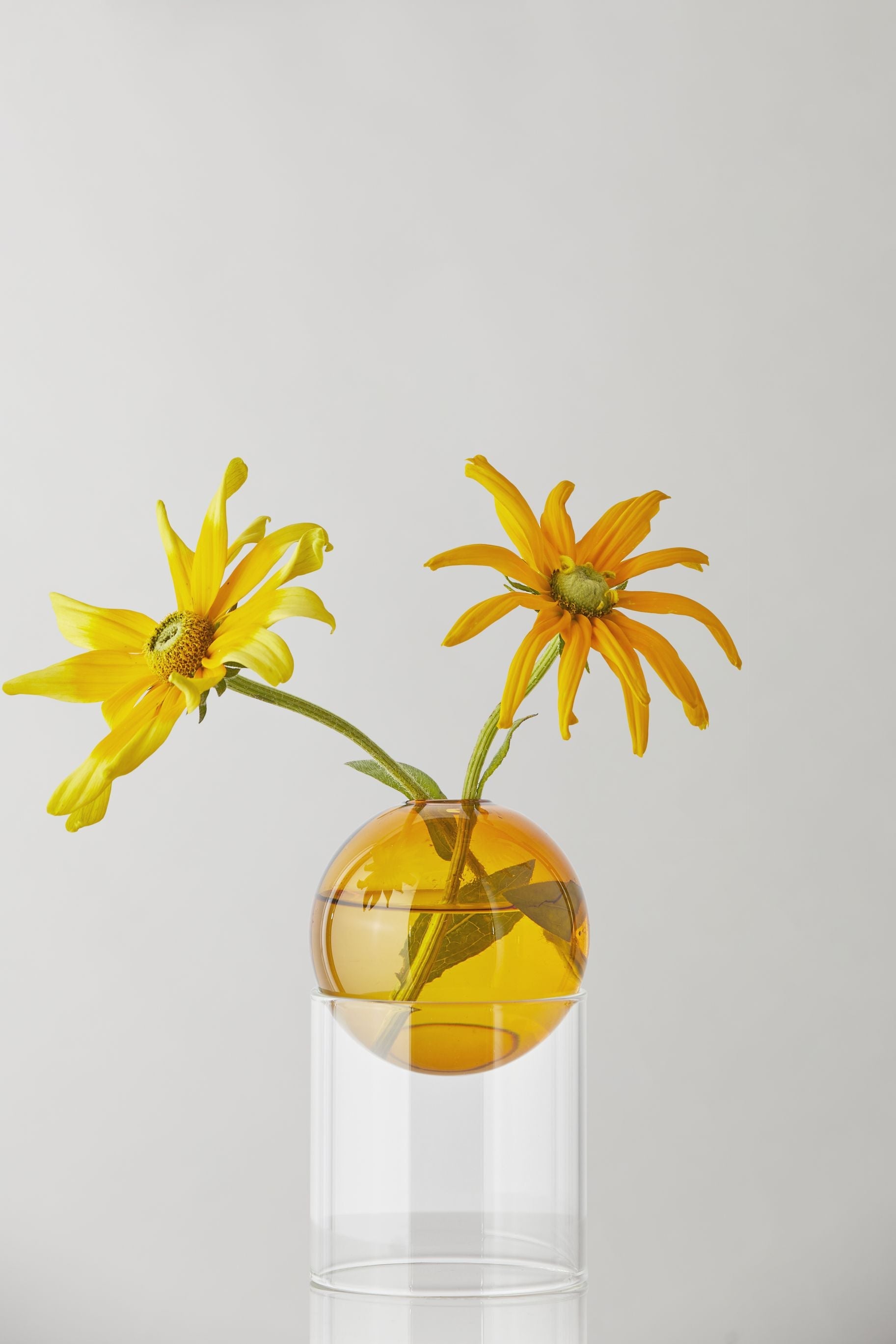 Studio About stående blomsterboblevase 13 cm, Amber