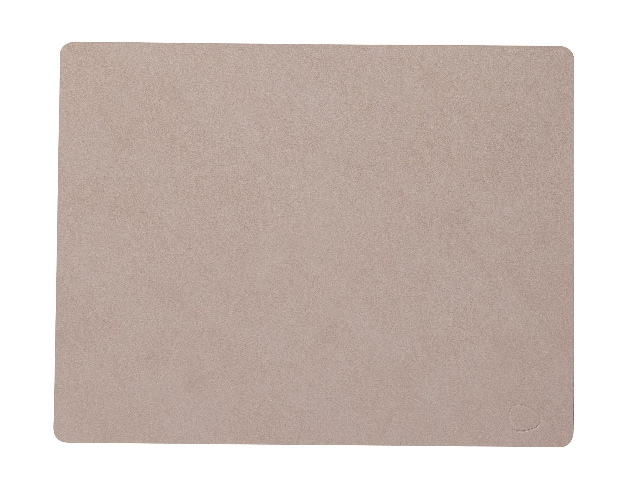 Lind DNA Table Mat Square L, Clay Brown