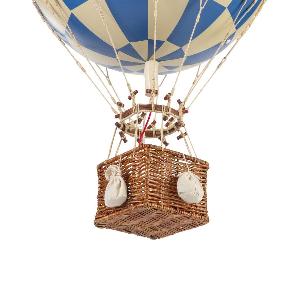 Authentic Models Royal Aero Luftballon, Check Blå, Ø 32 cm