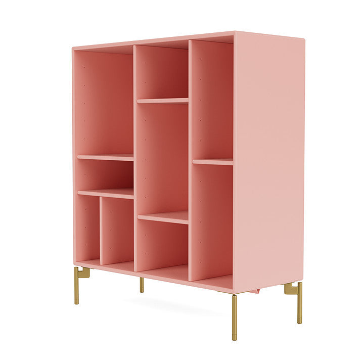 Montana Compile Decorative Shelf With Legs, Ruby/Brass