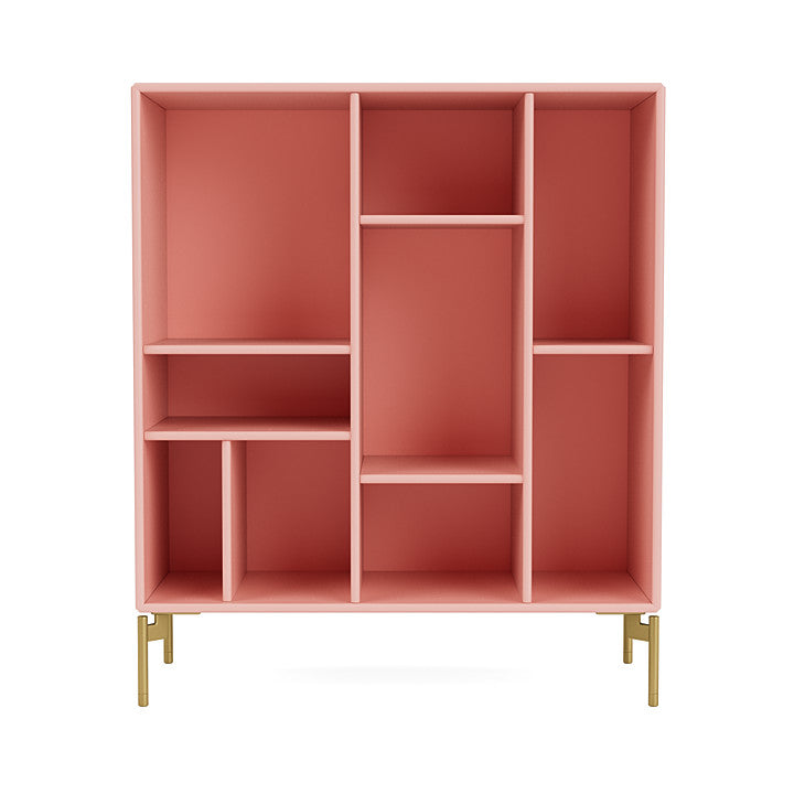 Montana Compile Decorative Shelf With Legs, Ruby/Brass