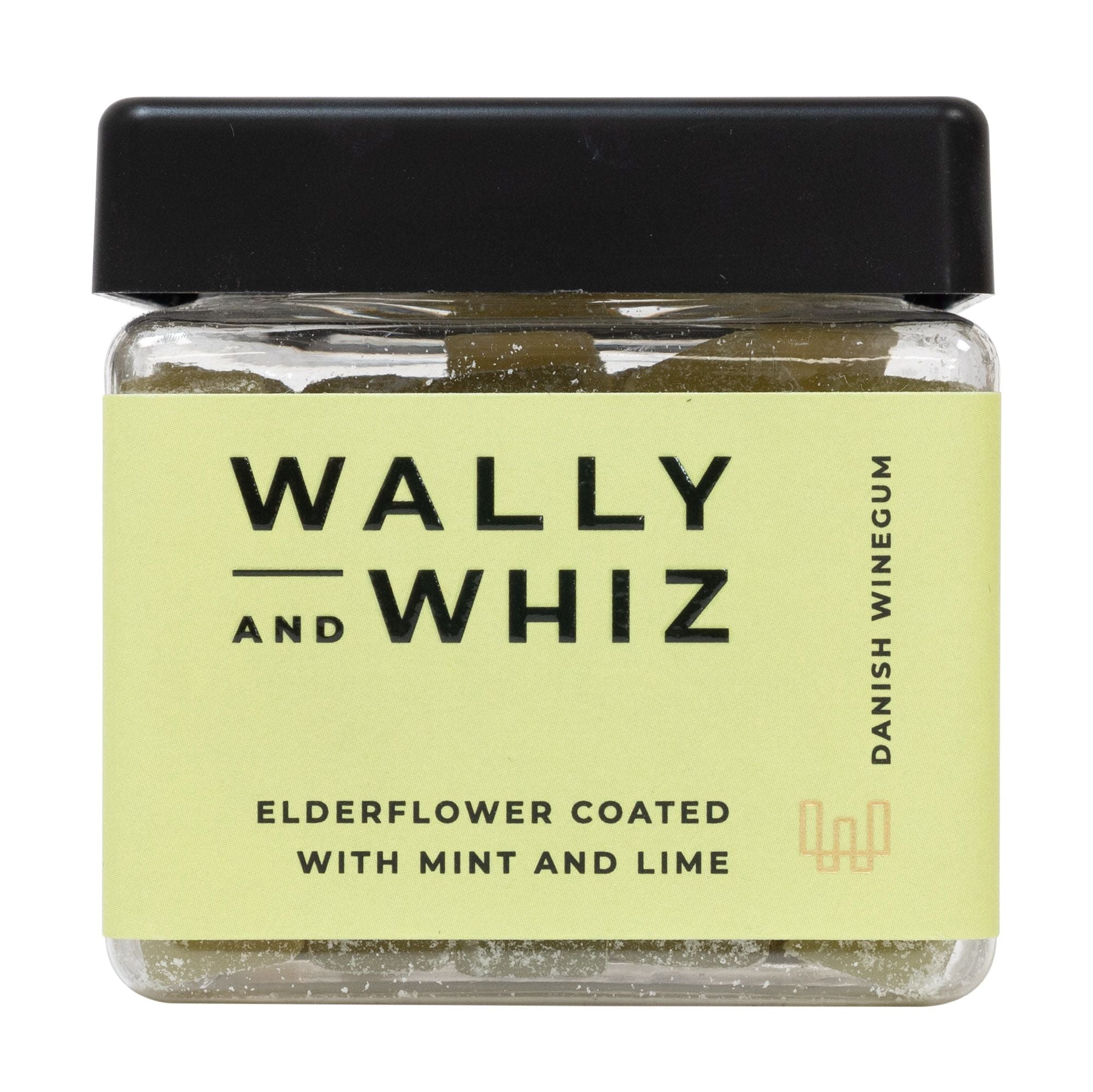 Wally og Whiz Summer Wine Gum Cube Elderflower med mynte og kalk, 140 g