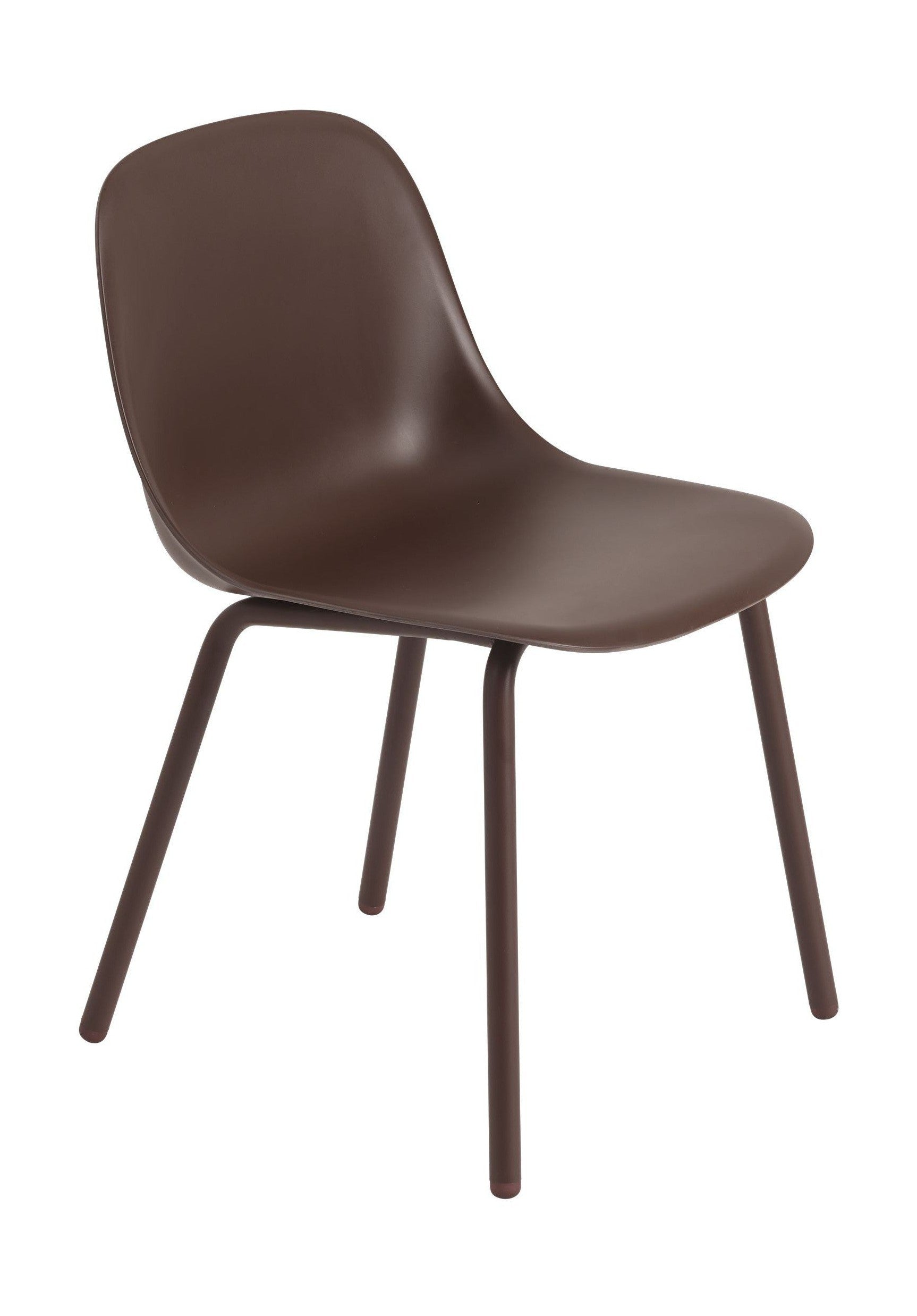 Muuto Fiber Outdoor Side Chair, Brown Red