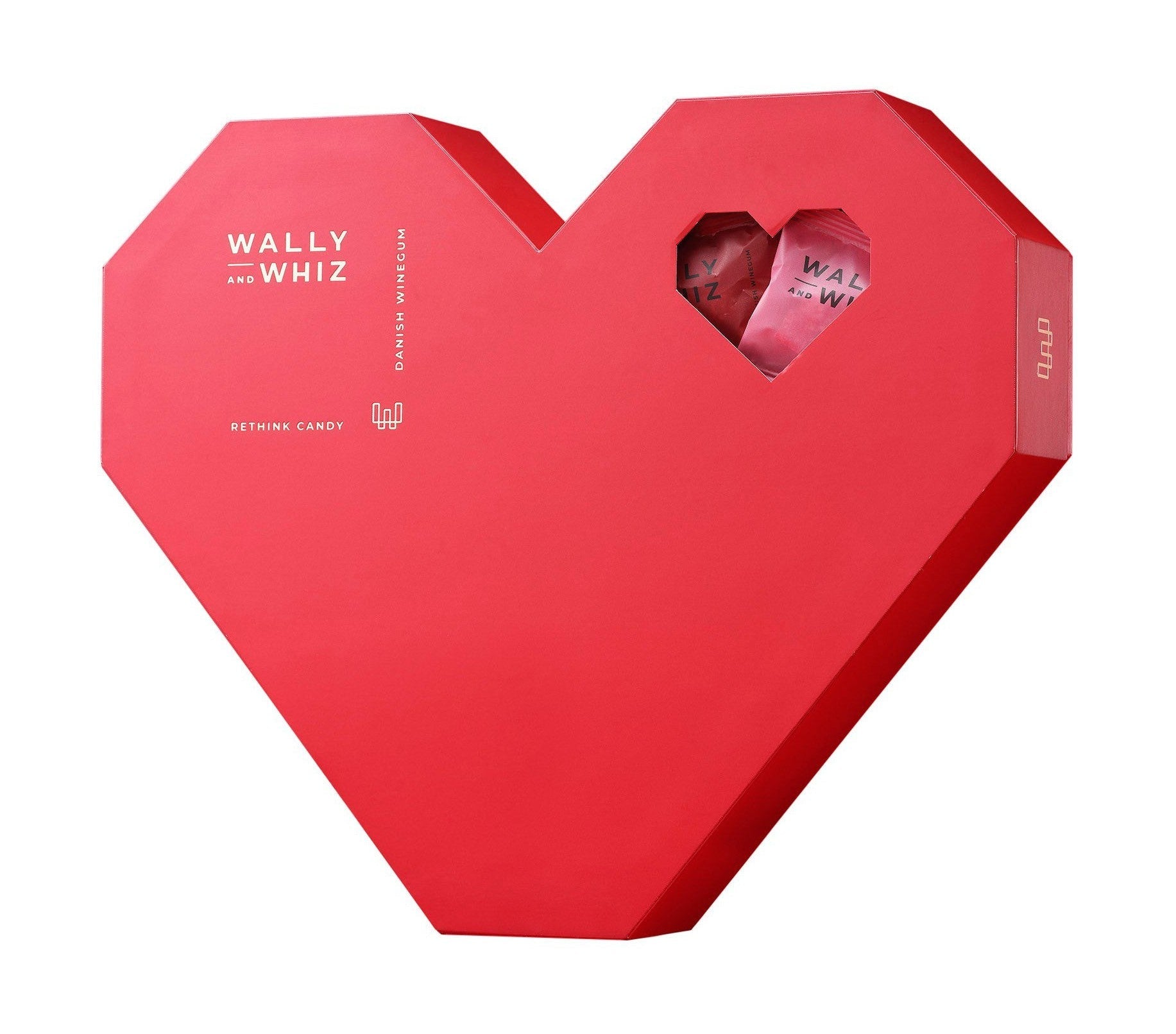 Wally og Whiz Christmas Heart Box med 60 flowpacks Xmas smag 2023 660g