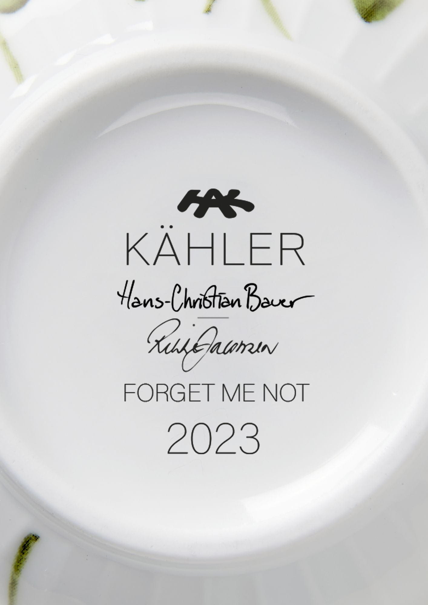Kähler Hammershøi Summer Krus 330 ml, Forget Me Not
