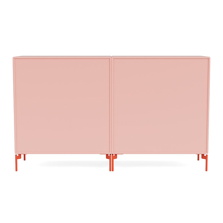 Montana Pair Classic Sideboard With Legs, Ruby/Rosehip