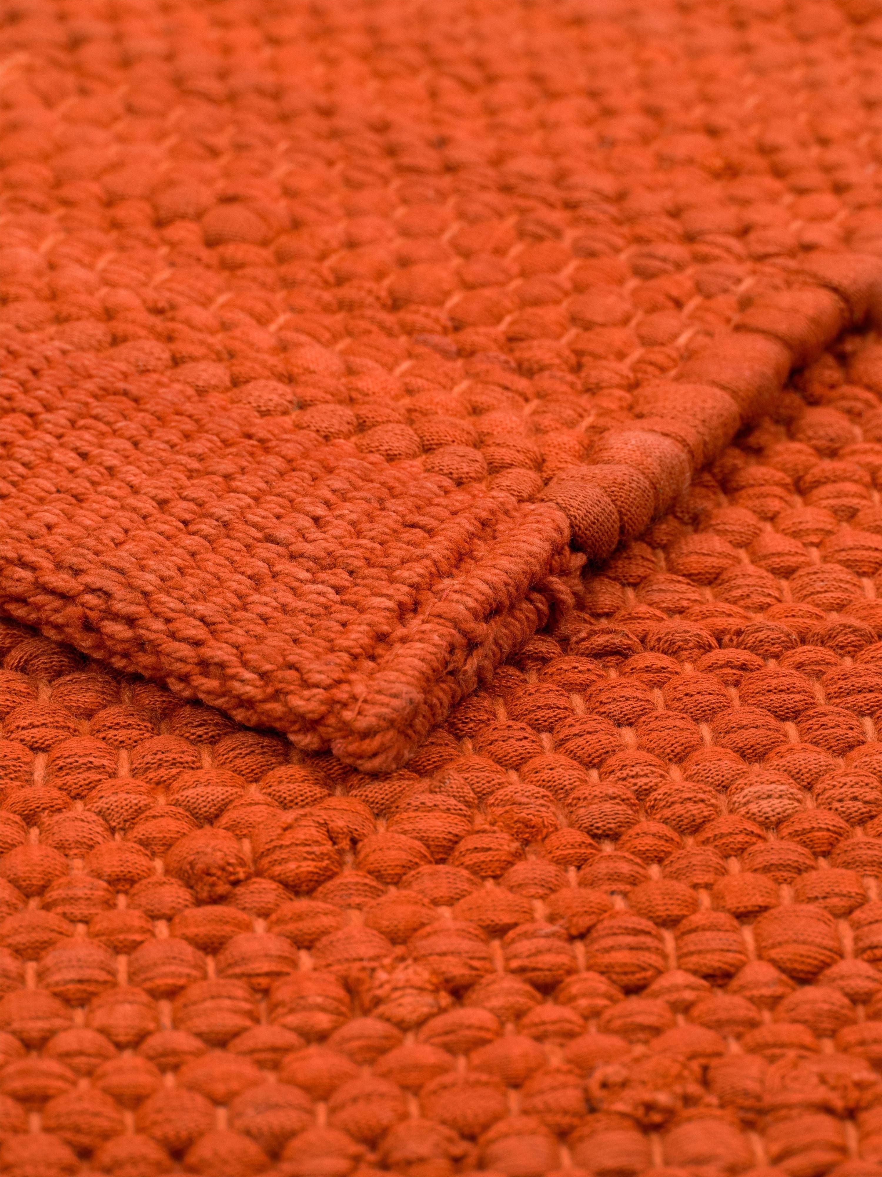Rug Solid Cotton Tæppe 170 x 240 Cm, Solar Orange