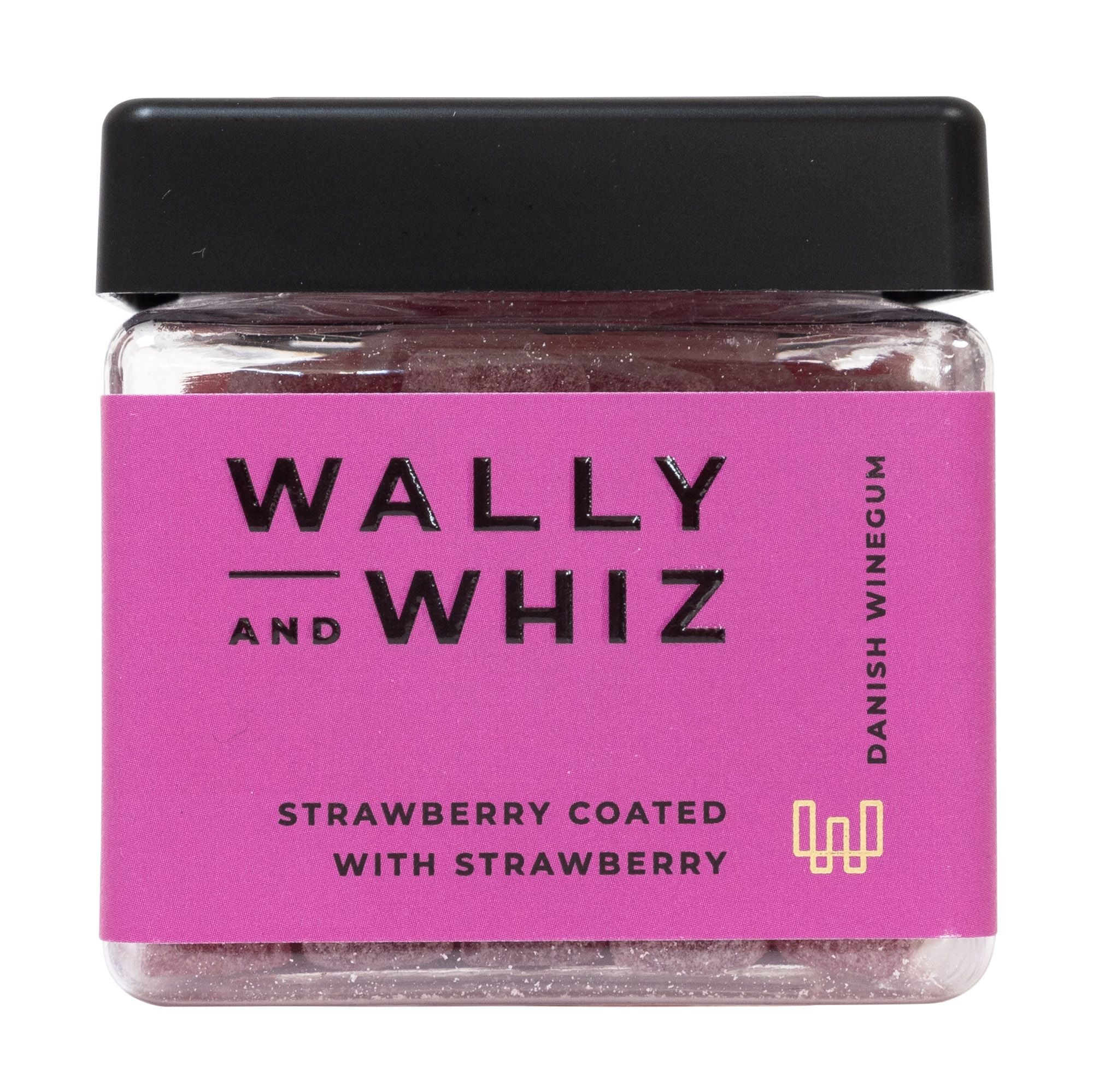 Wally og Whiz Summer Wine Gum Cube Strawberry med jordbær, 140 g