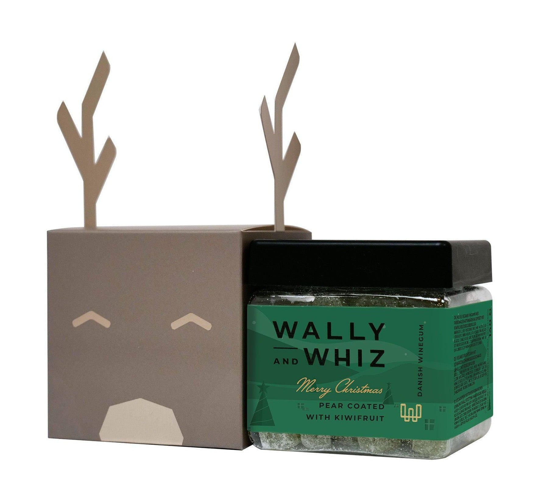 Wally og Whiz Reindeer Gray 1 Lille Cube Pear W Kiwi 140g